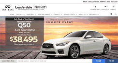 Desktop Screenshot of lauderdaleinfiniti.com